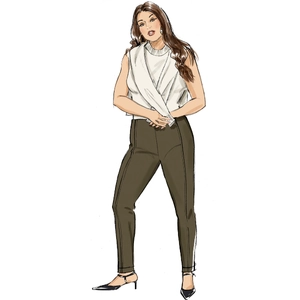 Womens Pants Sizes 30W-38W, Butterick Sewing Pattern 6964w3