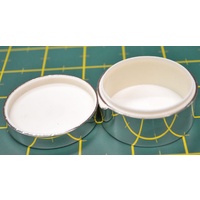 First Communion Box Silver Plated Round - Boy