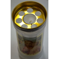 OUR LADY OF THE ROSARY Devotional Candle, 70 Hour Burn Time, 60 x 140mm