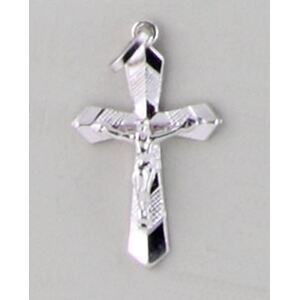 Sterling Silver Crucifix 30mm x 20mm, Clear Boxed, Hallmarked 925 Silver