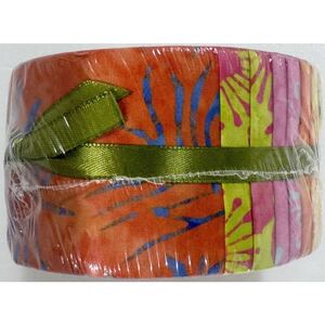 Batik Australia FLORAL CANDY Colour Wheel Jelly Roll, 40 x 2 1/2" Strips