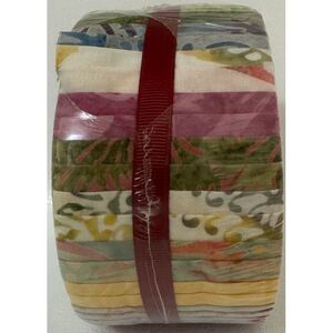Batik Australia NATIVE GEMS Colour Wheel Roll, 40 x 2 1/2" Strips