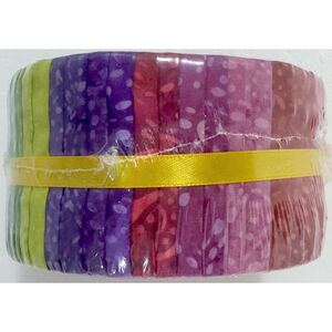 Batik Australia RAINBOW 2 Colour Wheel Jelly Roll, 40 x 2 1/2" Strips