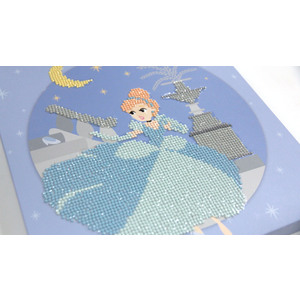 Diamond Dotz DOTZBOX CINDERELLA MIDNIGHT DDB.011, 5D Diamond Painting Kit