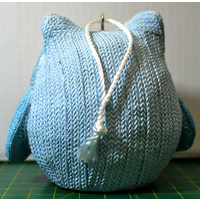 Owlet Blue Resin Ornament 9cm X 7cm X 7.5cm, Hang Or Sit, Cute