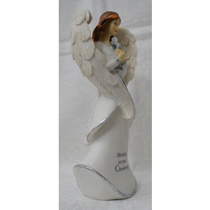 Christening Heartwarmer Angel, Resin Angel Statue, 150mm High, Gift Boxed