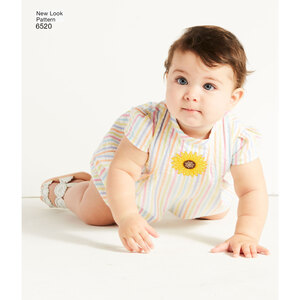 New Look Pattern 6520 Babies' Romper and Dress with Panties