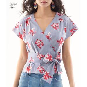 New Look Pattern 6560 Misses' Wrap Tops