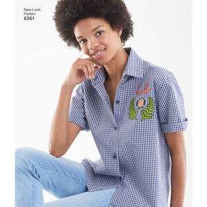New Look Pattern 6561 Misses' Shirts in Three Lengths