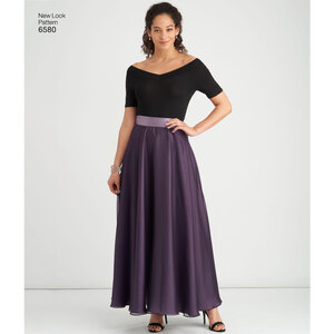 New Look Sewing Pattern 6580 Misses' Circle Skirt
