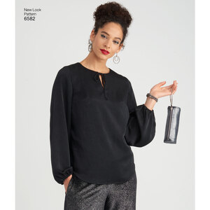 New Look Sewing Pattern 6582 Misses' Pants, Top and Clutch