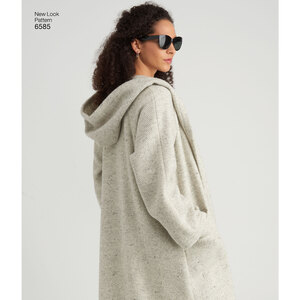 New Look Sewing Pattern 6585 Misses' Coat with Hood