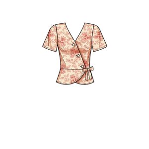 New Look Sewing Pattern N6700 Misses’ Tops
