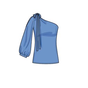 New Look Sewing Pattern N6701 Misses’ One-Shoulder Tops
