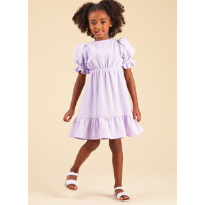 New Look Sewing Pattern N6739 Children's and Girls' Dress, Top and Trousers