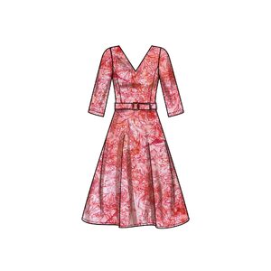 New Look Sewing Pattern N6748 Misses’ Dress With Sleeve Variations