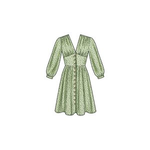 New Look Sewing Pattern N6749 Misses’ Dress With Sleeve Variations