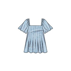 New Look Sewing Pattern N6754 Misses’ Top With Sleeve Variations