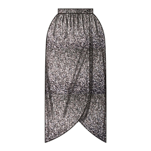 Misses’ Wrap Skirt in Two Lengths, Sizes S-XL, New Look Sewing Pattern 6813