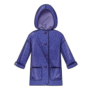 Girls’ Lined Coats Sizes 7-14, New Look Sewing Pattern 6819