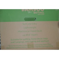 Sew Easy 100% Natural Bamboo Batting with Scrim*, 254cm (100") Wide, Per Metre 