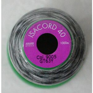 ISACORD 40 #9005 Variegated SALT & PEPPER 1000m Machine Embroidery Sewing Thread