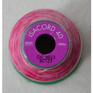 ISACORD 40 #9923 Variegated RASPBERRIES & CREAM 1000m Machine Embroidery Sewing Thread