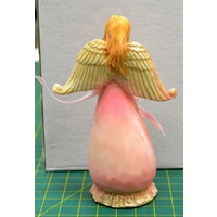 Angel Holding Girl, Christening Angel Statue, 100 x 65mm, Beautiful Gift Item, New and boxed