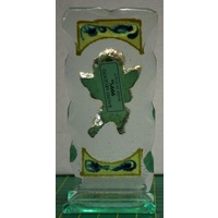 Crystal & Sterling Silver Angel Plaque, 100 x 50mm, Certificate of Guarantee