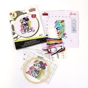 Disney MICKEY No Count Cross Stitch Kit With Hoop 15cm