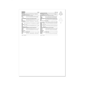 Simplicity Sewing Pattern S3034 Misses’ Coats, U5 Sizes 16-24