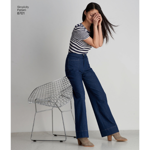 Simplicity Sewing Pattern 8701 Women's Trousers with Options for Design Hacking U5 Sizes 16-24