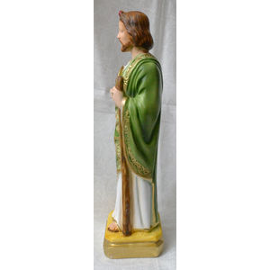 SAINT JUDE Plaster Statue, 30cm (12") High, New, Sturdy Solid Based Statue