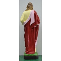 SACRED HEART OF JESUS Indoor / Outdoor Polyvinyl Statue 30cm Virtually Unbreakable