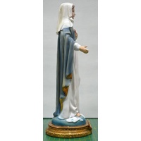 Sacred Heart Of Mary Statue, 300mm (11.8") High Resin Statue