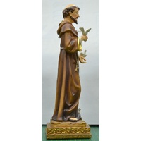Saint Francis Statue, 300mm (12") High Resin Statue