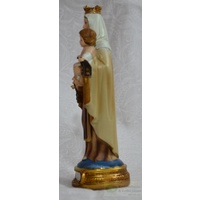 Our Lady Of Mt. Carmel Statue, Resin, 125mm (5") High x 50mm Wide x 40mm Deep