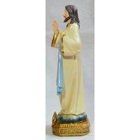 Divine Mercy Statue, Resin, 145mm (5.5") High x 45mm Wide x 40mm Deep