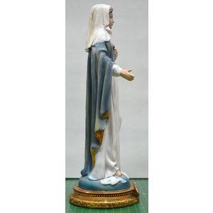 Sacred Heart Of Mary Statue, 200mm (8") High Resin Statue