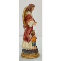 Guardian Angel With Children Statue, Resin 20cm (8") Statue