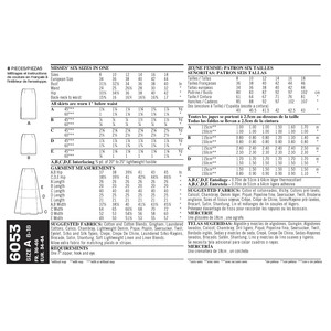 New Look Sewing Pattern 6053 Misses' Skirts