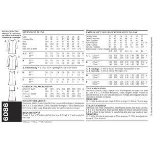 New Look Sewing Pattern 6086 Misses Tops / Vest