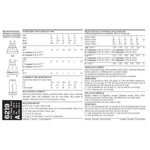 New Look Sewing Pattern 6219 Toddlers' Dress and Pants