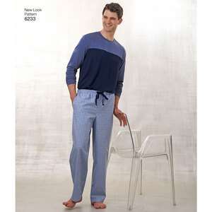 New Look Sewing Pattern 6233 Unisex Pants, Robe and Knit Tops