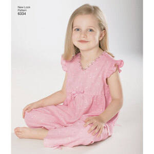 New Look Sewing Pattern 6334 Child's Cozywear
