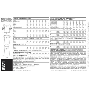 New Look Pattern 6871 Misses' Tops