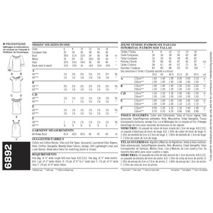 New Look Pattern 6892 Misses Tops