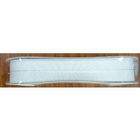 Uni-Trim Premium Double Knitted 25mm Elastic White, FULL 30m Roll