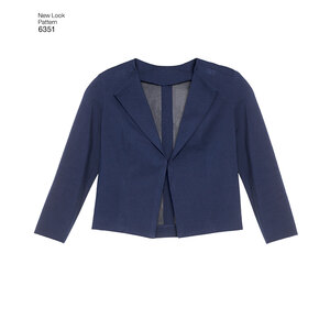 New Look Sewing Pattern 6351 Misses' Jacket, Pants, Skirt and Knit Top