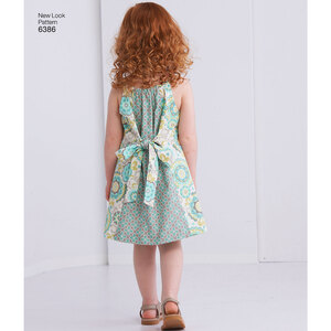 New Look Sewing Pattern 6386 Toddlers' Easy Pillowcase Dresses